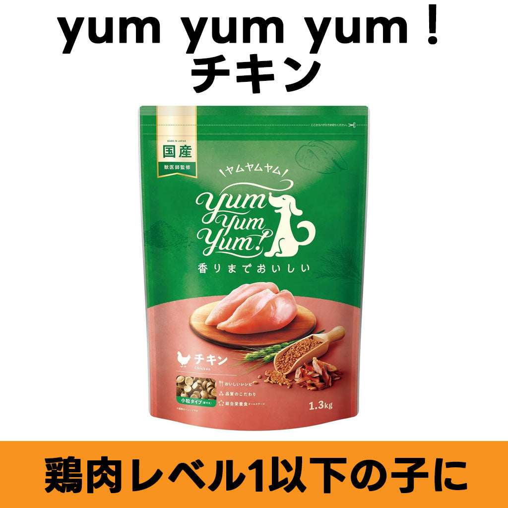 yum yum yum！ チキン ドライタイプ 全年齢対応 ドッグフード