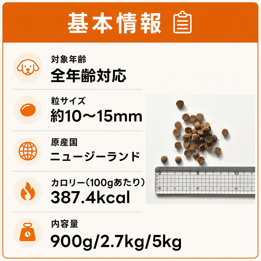 Kia Ora グラスフェッド ラム＆サーモン 全年齢対応 ドッグフード
