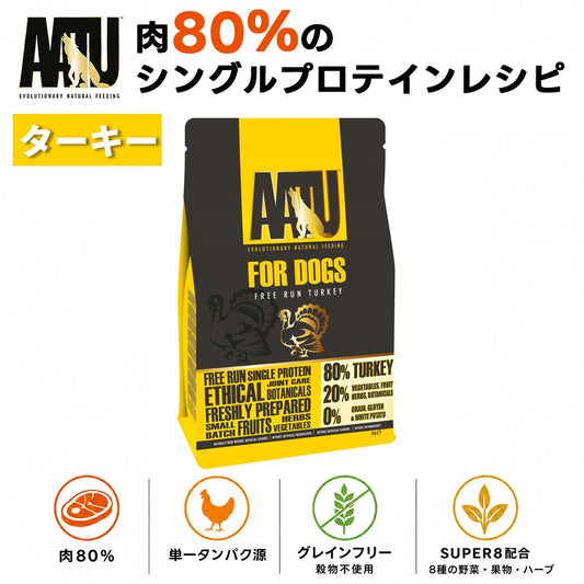 AATU ドライ ターキー ドッグフード